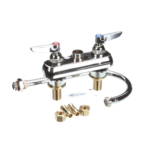Workboard Faucet, Deck Mount, 4 Centers, Swivel G